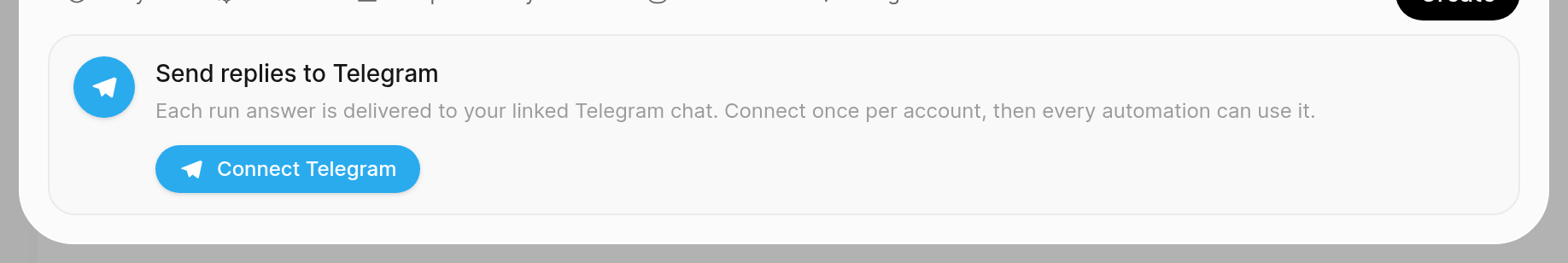 Connect Telegram